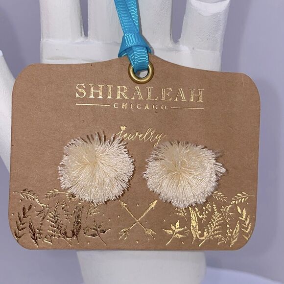 Anthropologie Shiraleah Chicago Darmaris Earrings In Ivory New With Tags - Picture 1 of 4